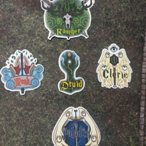 Szerepjátékos Class matricák