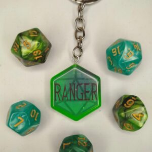 Ranger kulcstartó - Neonzöld-fekete