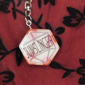 Gunslinger kulcstartó -  Fehér - vörös