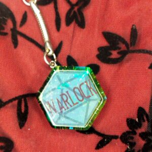 Warlock kulcstartó - Zöld - Fekete