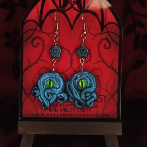 Kraken szeme fülbevaló - Zöld