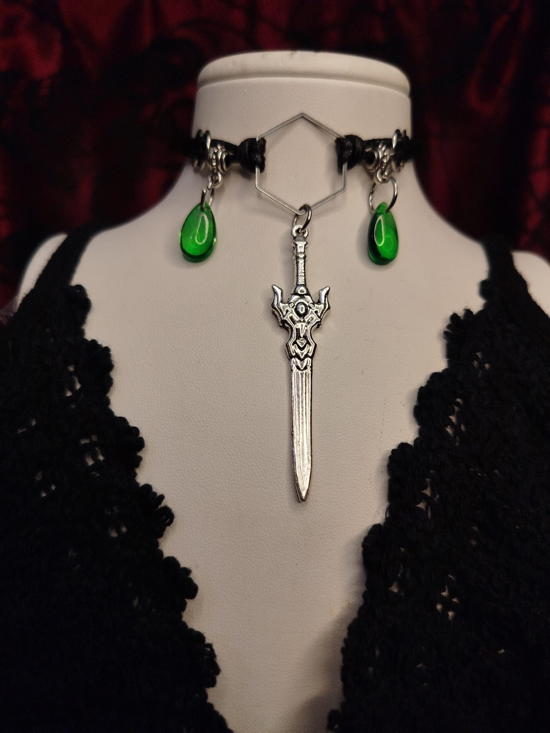 Woodelf Nemesacél műbőr choker és nyaklánc egyben - Image 4