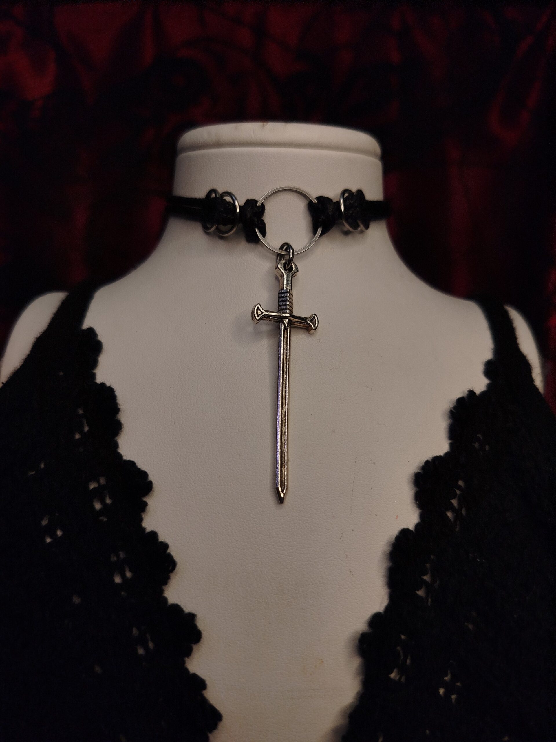 Harcos Nemesacél műbőr choker és nyaklánc egyben - Image 2