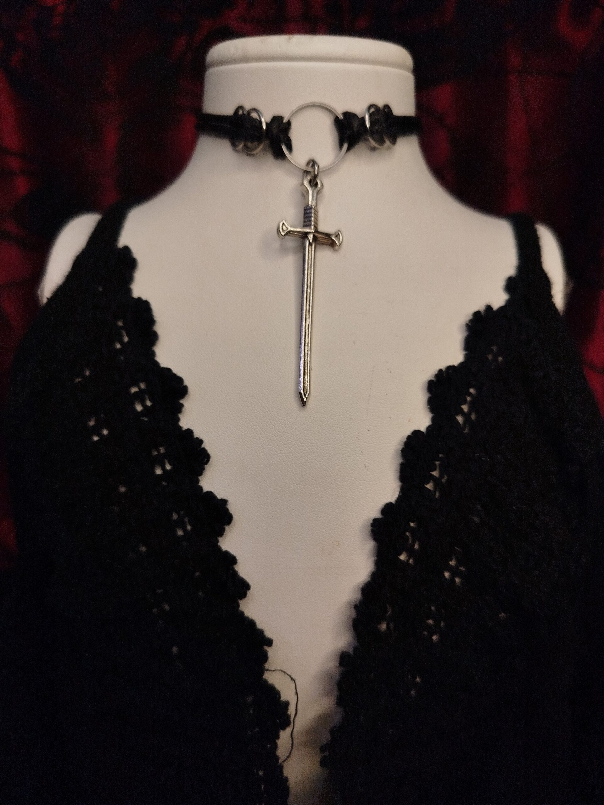 Harcos Nemesacél műbőr choker és nyaklánc egyben - Image 4