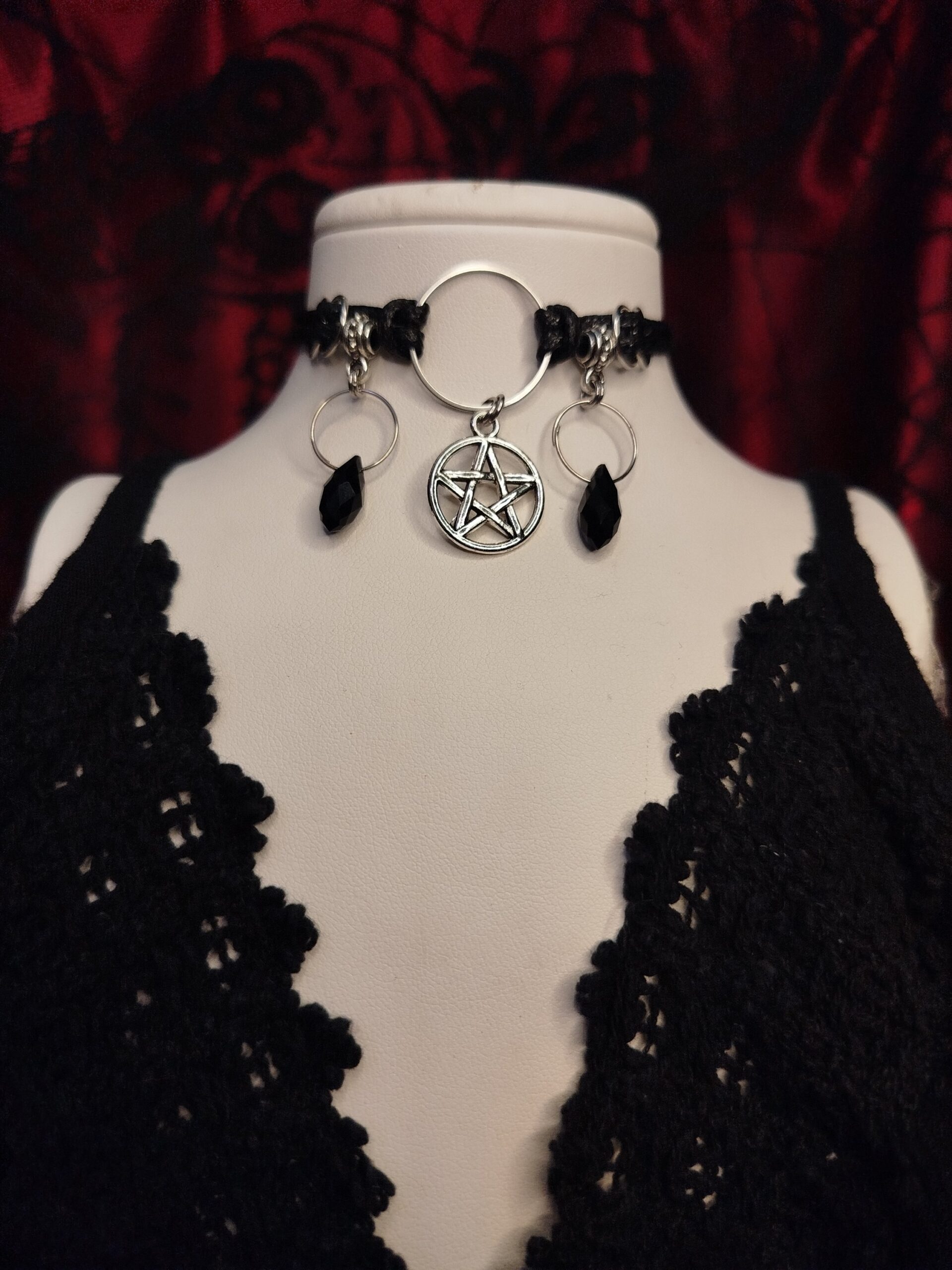 Yenna Nemesacél műbőr choker és nyaklánc egyben - Image 3
