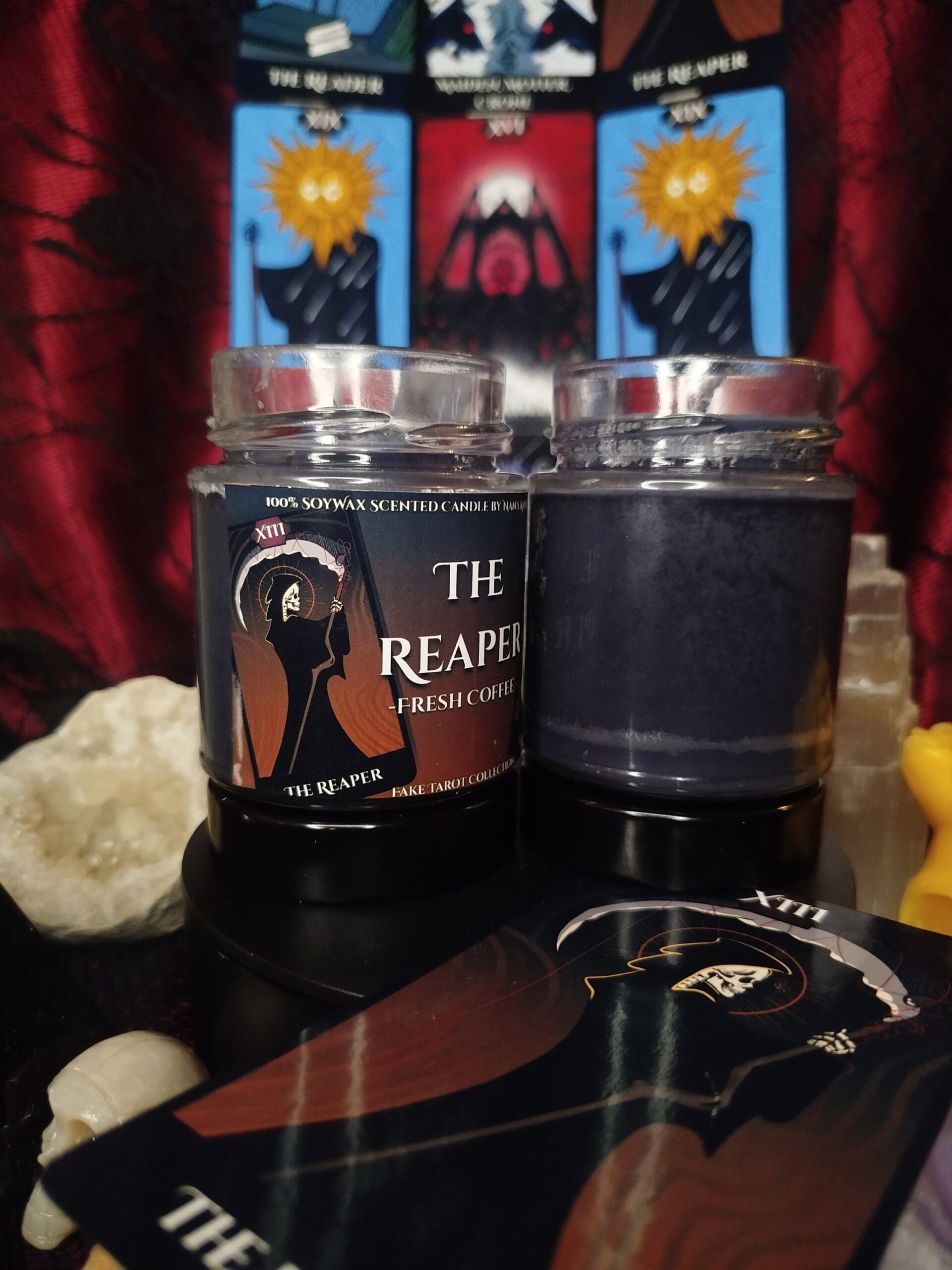 The Reaper - A Kaszás, avagy Halál - szójaviasz illatgyertya a Hamis Tarot Kollekcióból - Image 3