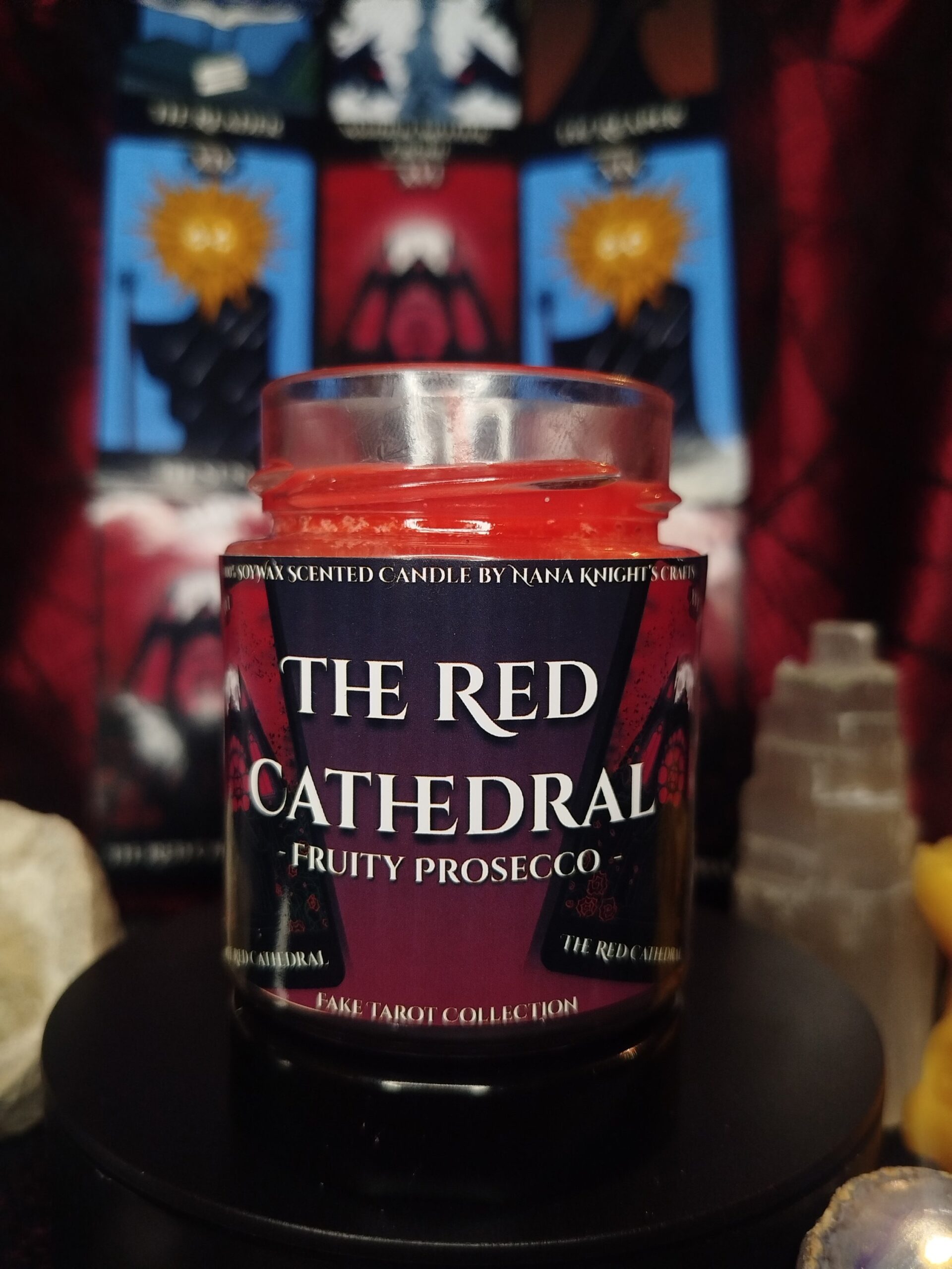 The Red Cathedral - A Vörös Katedrális - szójaviasz illatgyertya a Hamis Tarot Kollekcióból - Image 3