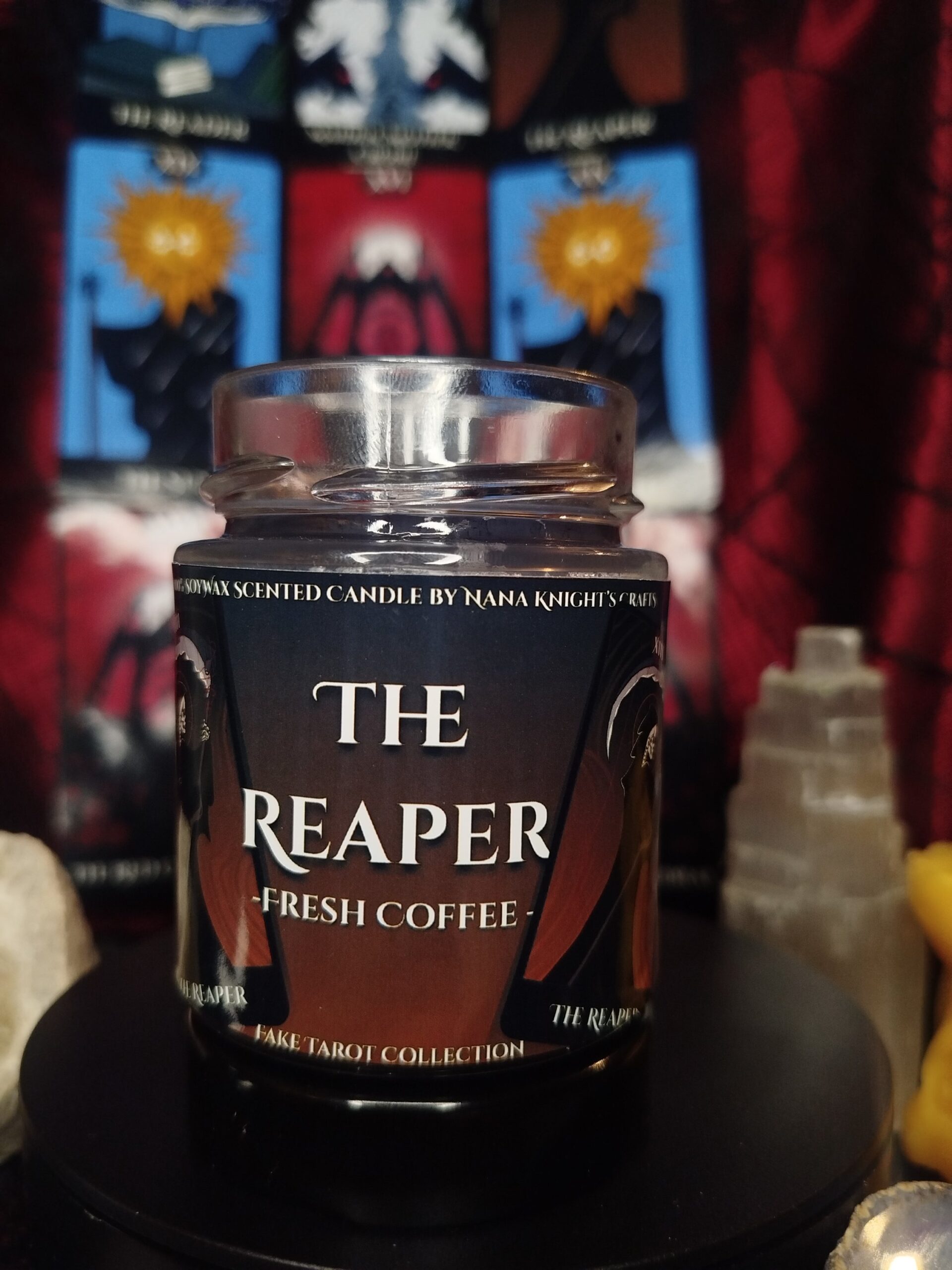 The Reaper - A Kaszás, avagy Halál - szójaviasz illatgyertya a Hamis Tarot Kollekcióból - Image 2