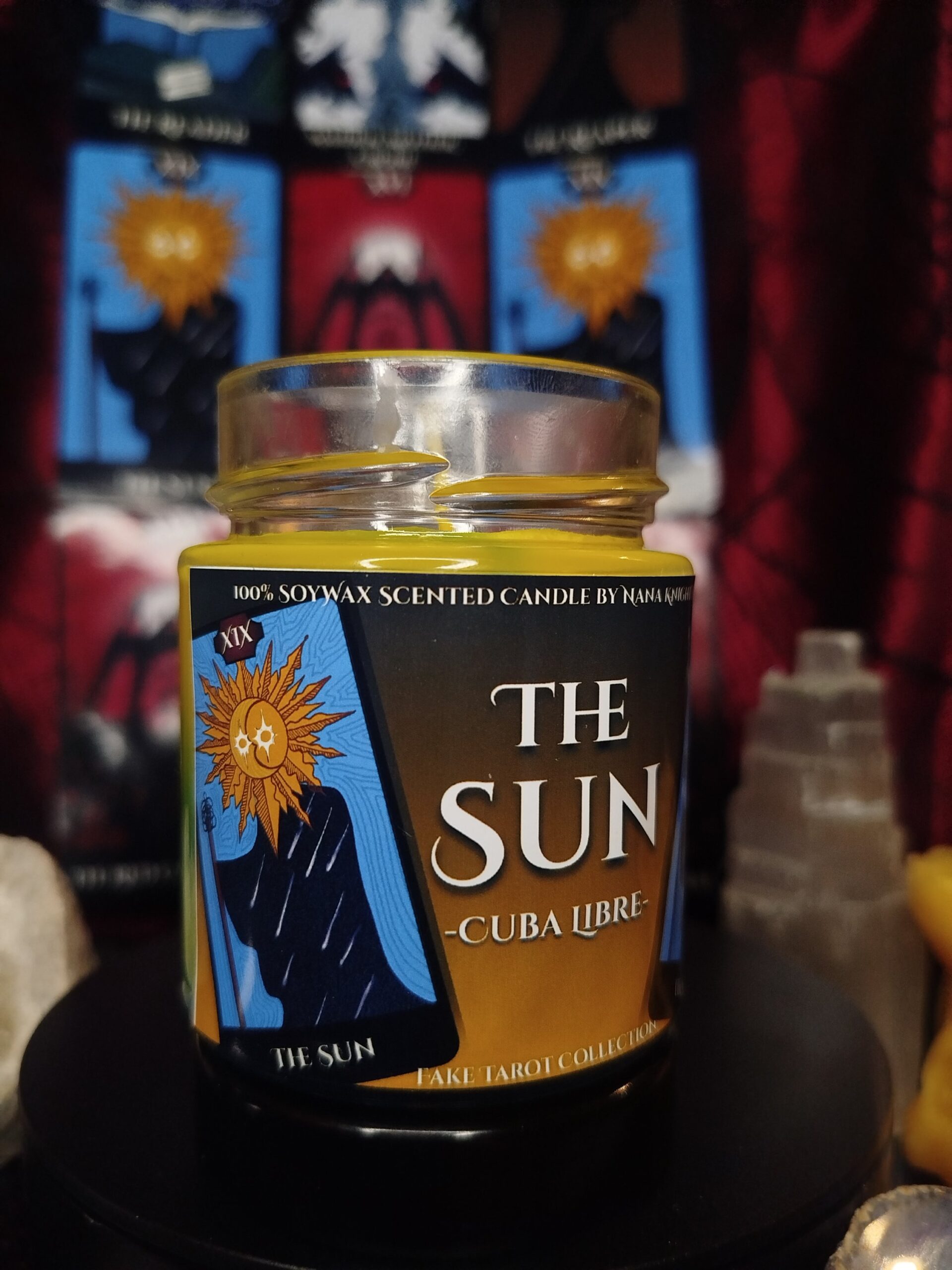 The Sun- A Nap - szójaviasz illatgyertya a Hamis Tarot Kollekcióból
