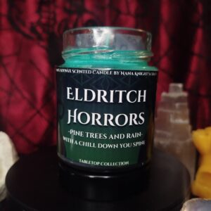 Eldritch Horrors- Call of Cthulhu szerepjáték inspirálta szerepjátékos szójaviasz illatgyertya