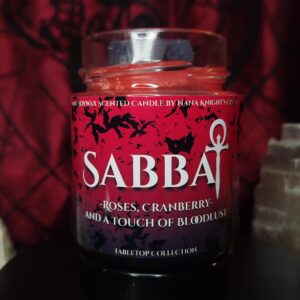 Sabbat- Vampire: The Masquerade szerepjáték inspirálta szerepjátékos szójaviasz illatgyertya