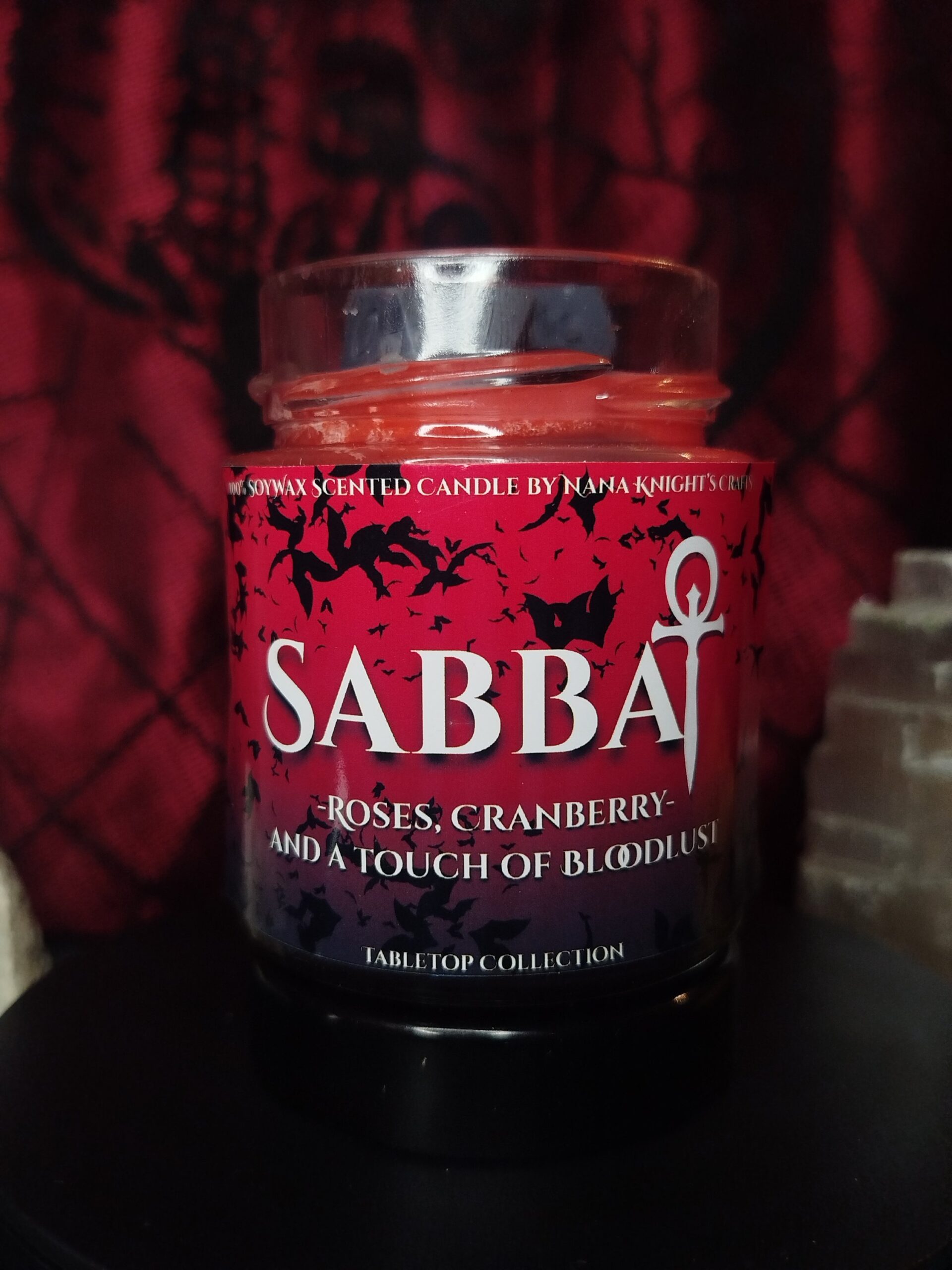 Sabbat- Vampire: The Masquerade szerepjáték inspirálta szerepjátékos szójaviasz illatgyertya