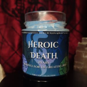 Heroic Death - Daggerheart szerepjáték inspirálta szerepjátékos szójaviasz illatgyertya