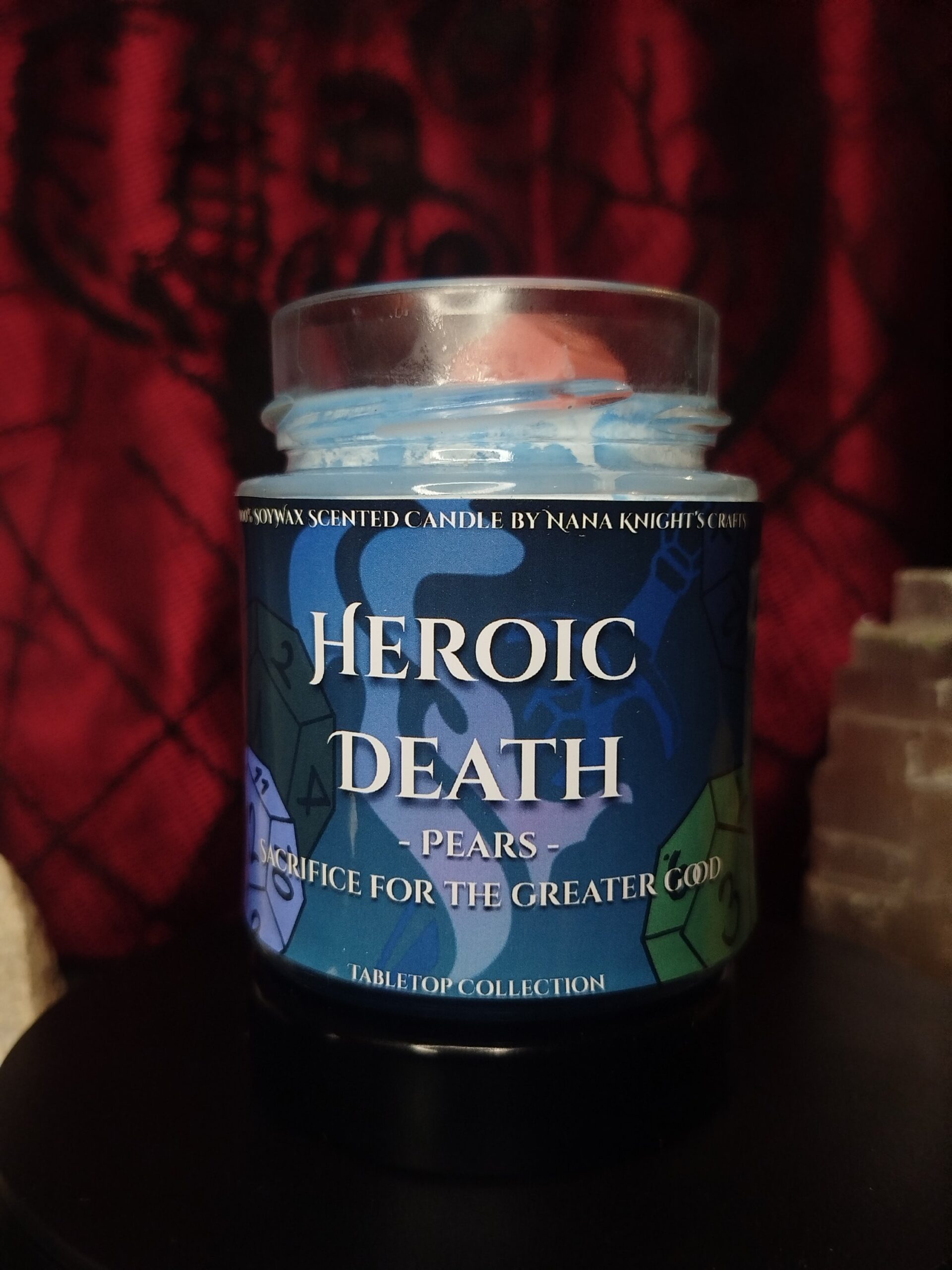 Heroic Death - Daggerheart szerepjáték inspirálta szerepjátékos szójaviasz illatgyertya