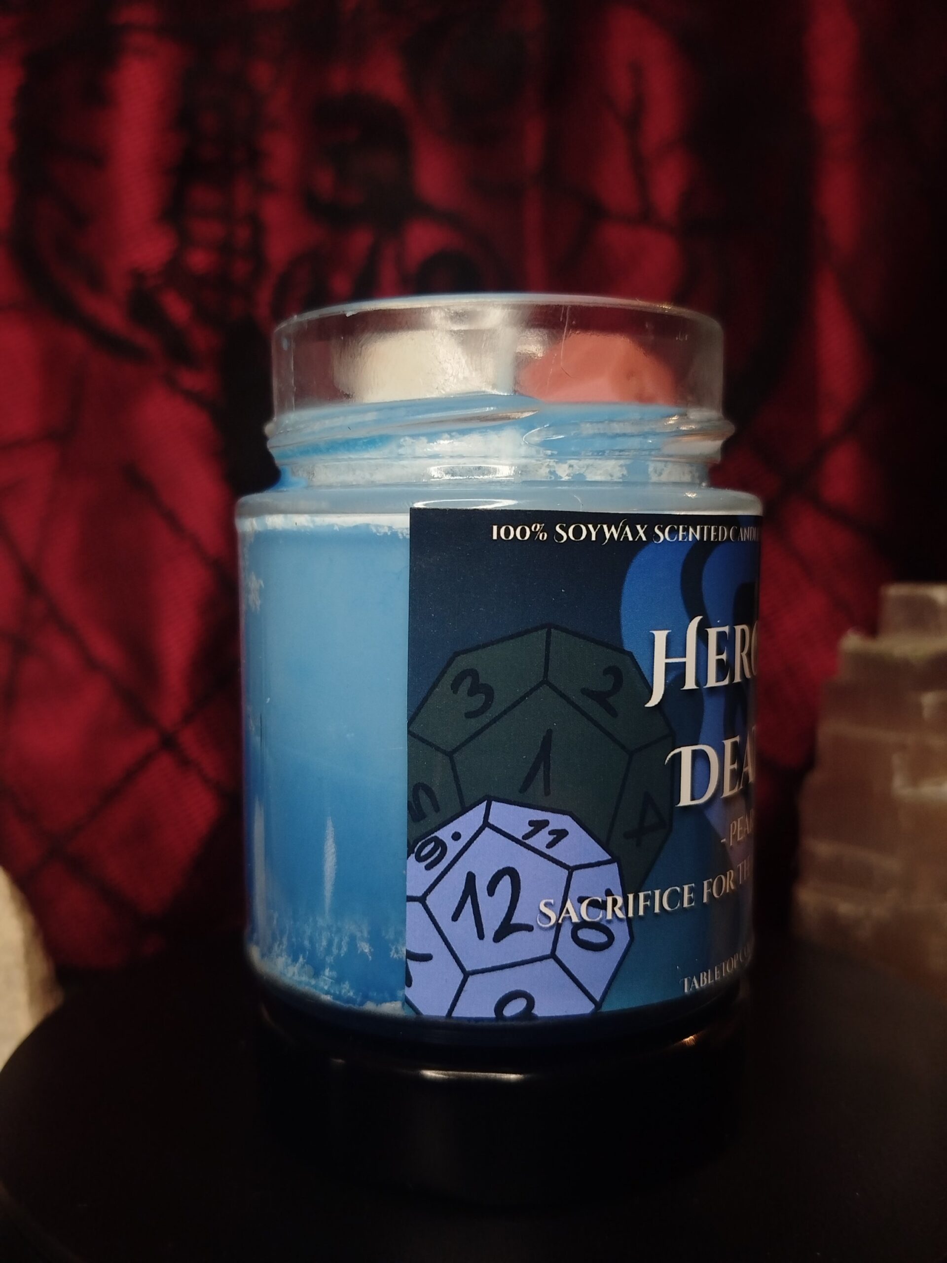 Heroic Death - Daggerheart szerepjáték inspirálta szerepjátékos szójaviasz illatgyertya - Image 2