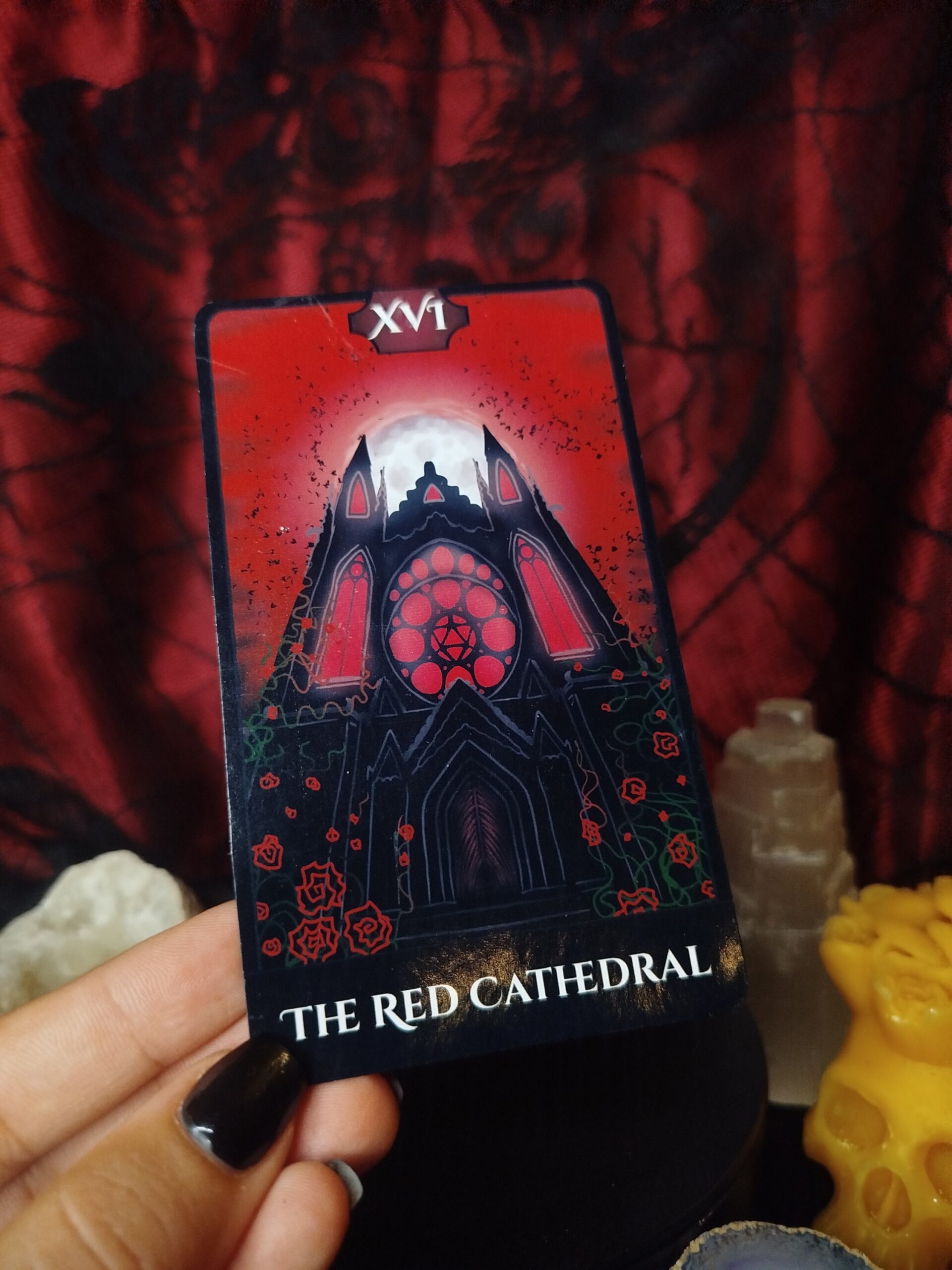 The Red Cathedral - A Vörös Katedrális - szójaviasz illatgyertya a Hamis Tarot Kollekcióból - Image 4