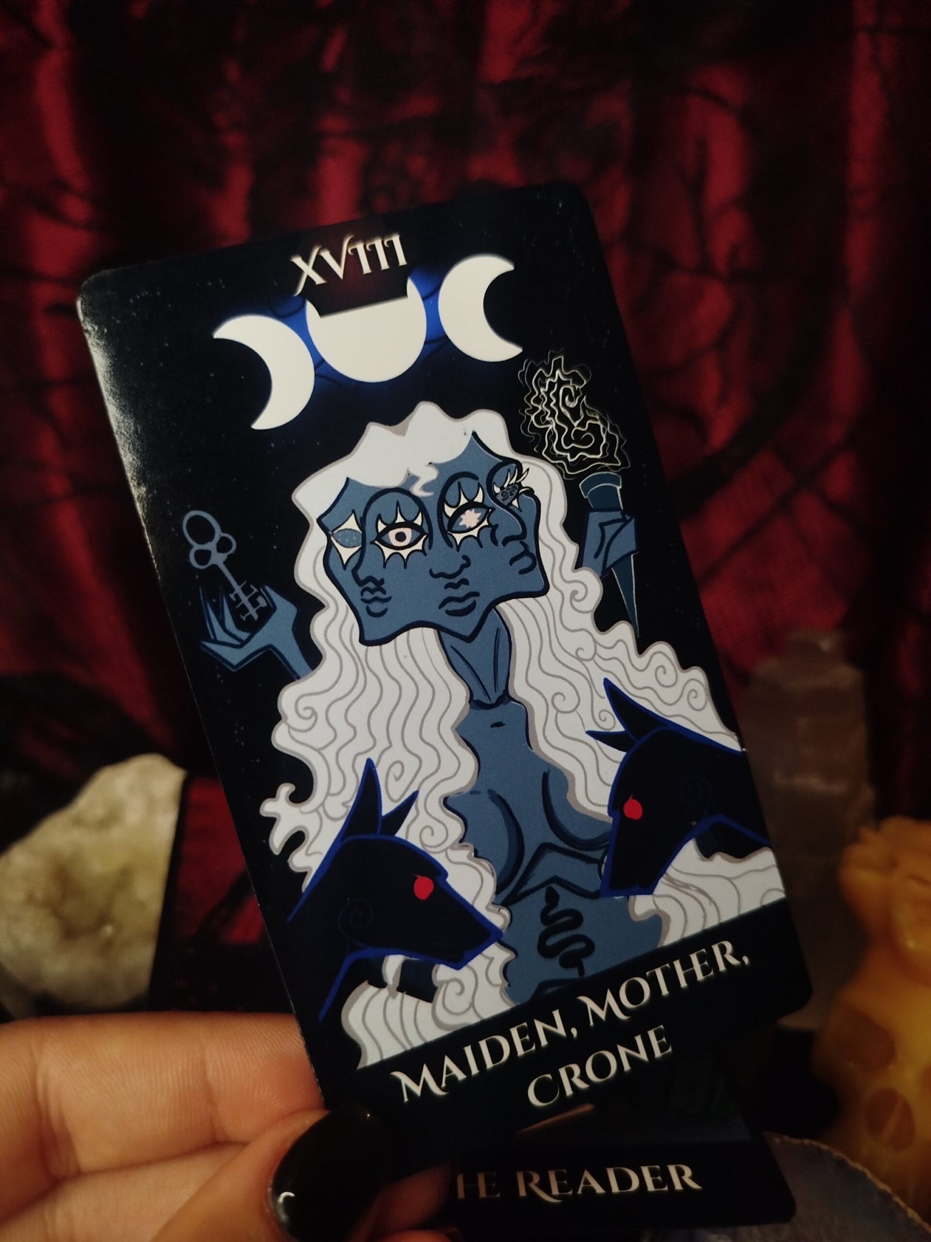 Maiden Mother Crone - Hekaté, azaz a Hold - szójaviasz illatgyertya a Hamis Tarot Kollekcióból - Image 4