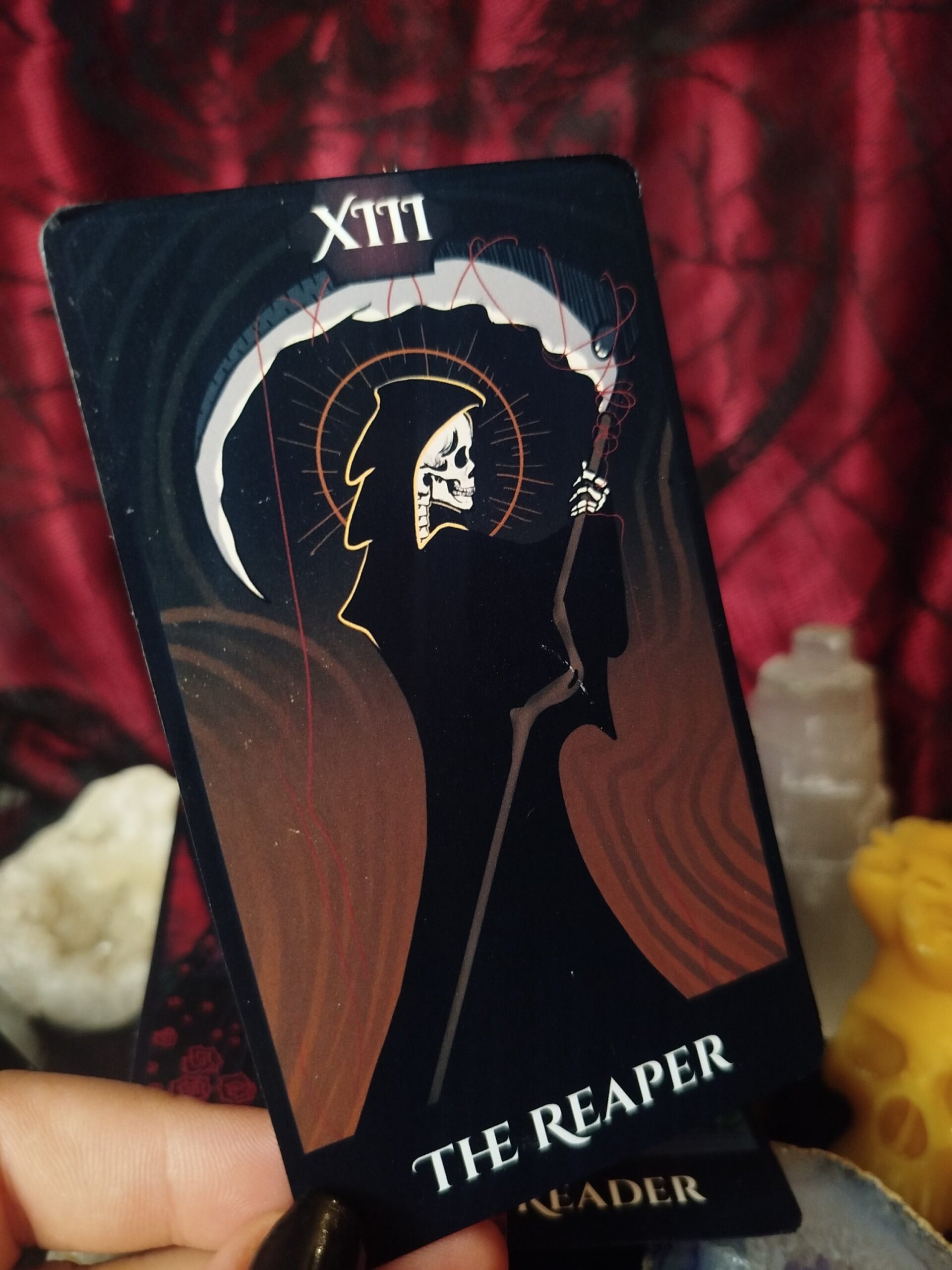 The Reaper - A Kaszás, avagy Halál - szójaviasz illatgyertya a Hamis Tarot Kollekcióból - Image 4