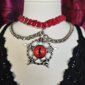 Belial - Fémmel fonott bársony choker