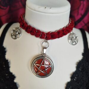 Triss - Fémmel fonott bársony choker