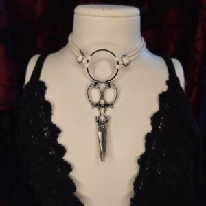 Moira Nemesacél műbőr choker és nyaklánc egyben