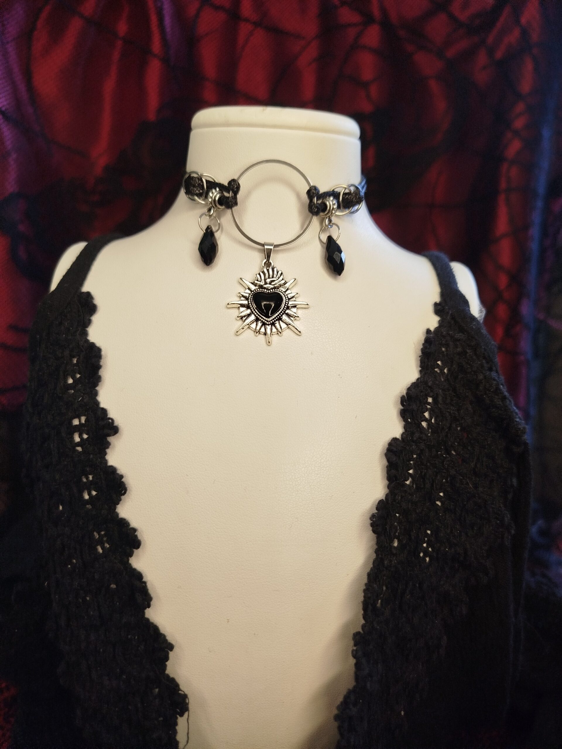 Dawnbreaker Nemesacél műbőr choker és nyaklánc egyben - Image 2