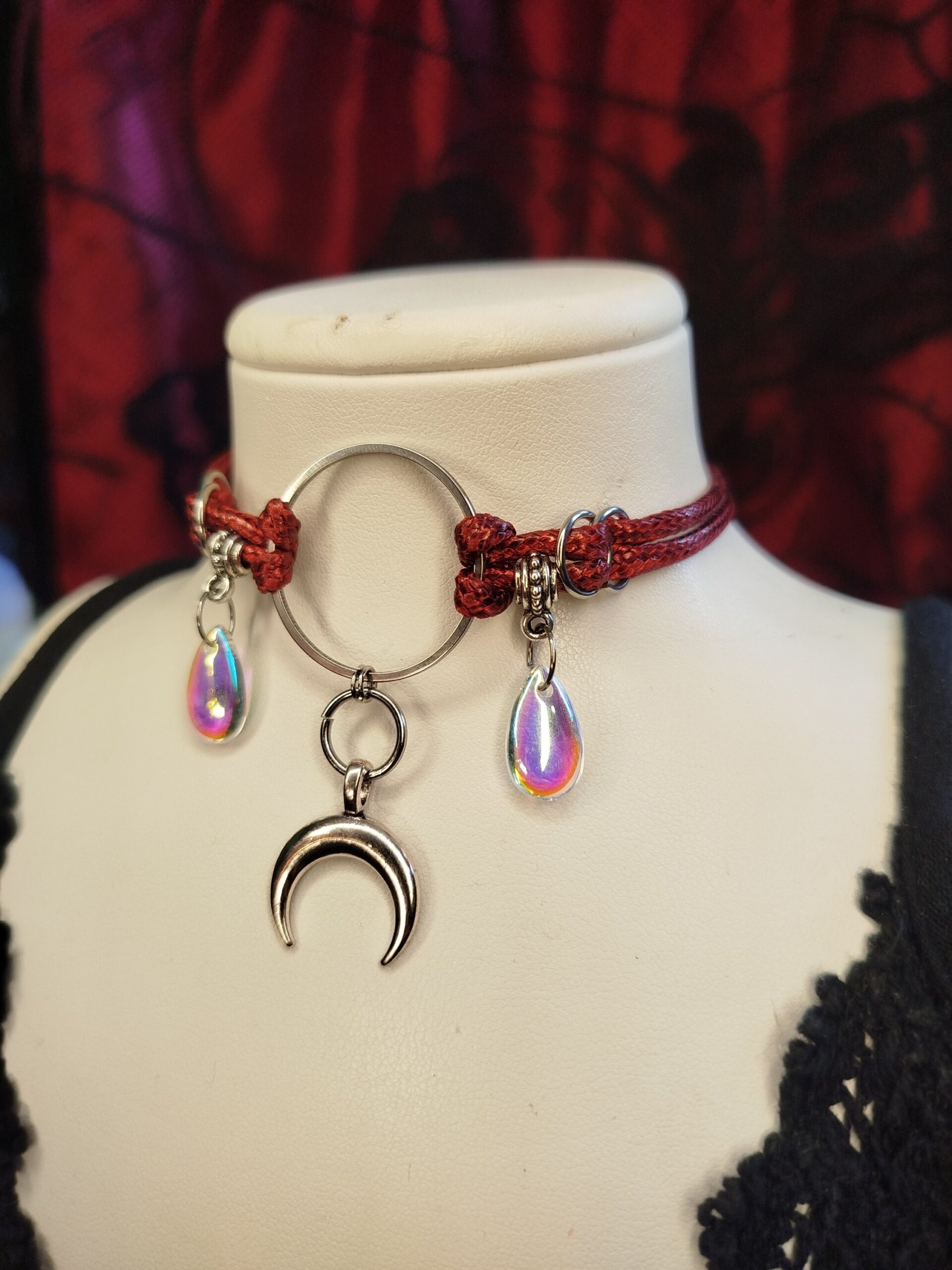 Brat Nemesacél műbőr choker és nyaklánc egyben