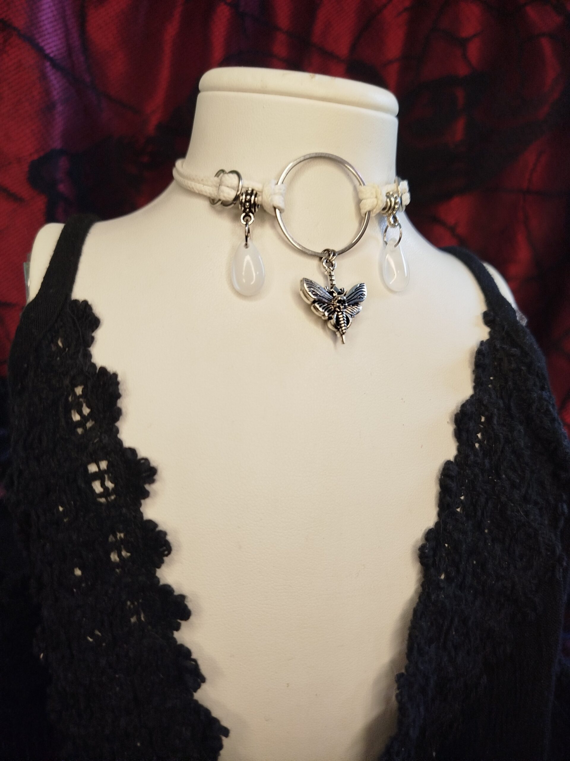 Daggermoth Nemesacél műbőr choker és nyaklánc egyben - Image 3